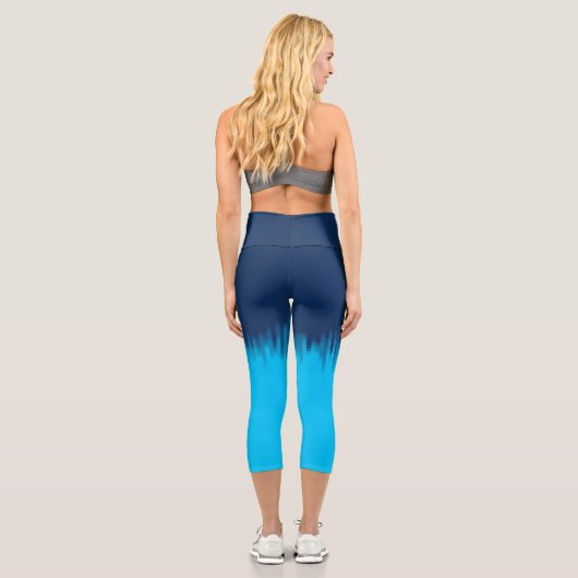 青 カプリレギンス (裏面)