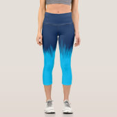 青 カプリレギンス (正面)