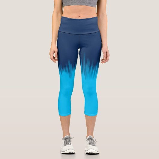 青 カプリレギンス (正面)