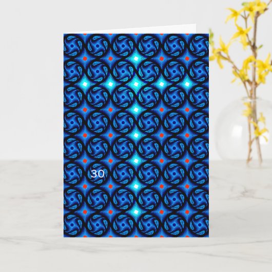 青 カード (黄色い花)