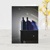 青、カード カード (黄色い花)