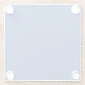 青 ガラスコースター (裏面)