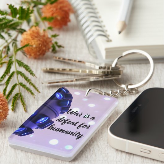 青 キーホルダー (正面右)