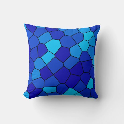 青 クッション (正面)