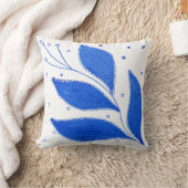 青 クッション (ブランケット)