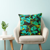 青 クッション (椅子)