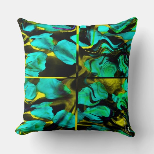 青 クッション (正面)