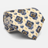 青/クリーム ネクタイ (ロール)