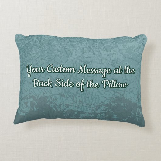 青 – グレー翼アクセント枕 アクセントクッション (裏面)