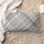 青/グレー/タンプレイド ランバークッション (ブランケット)