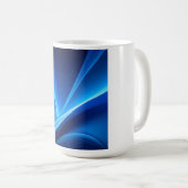 青 コーヒーマグカップ (正面右)
