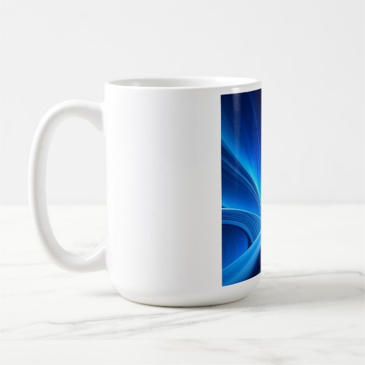 青 コーヒーマグカップ (左)