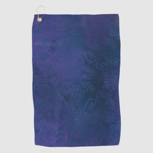 青 ゴルフタオル (正面)