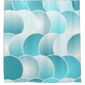 青 シャワーカーテン (正面)