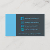 青 – シリーシンプルズ 名刺 (裏面)