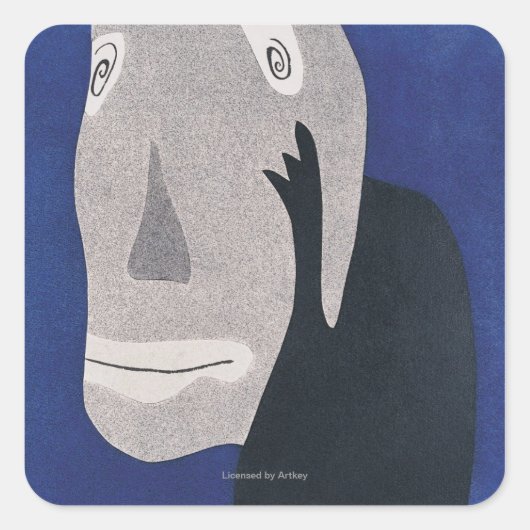 青 スクエアシール (正面)