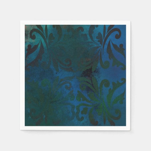 青 スタンダードカクテルナプキン (正面)