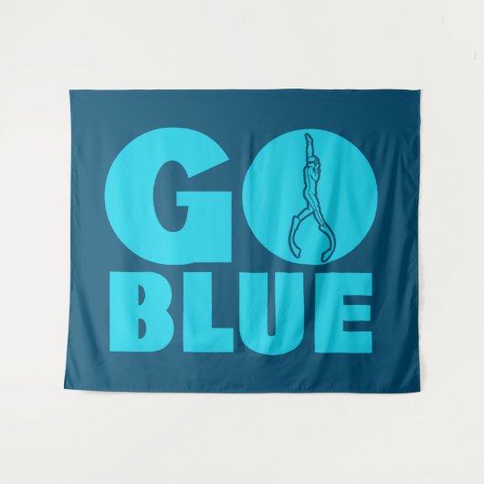 青   タペストリー (正面(横))