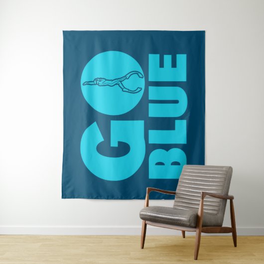 青   タペストリー (インサイチュ)