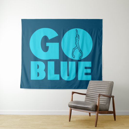 青   タペストリー (インサイチュ(横))