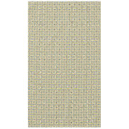 青、タン、黄、茶色の円の正方形パターン テーブルクロス