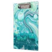 青、ターコイズの海の波と泡 クリップボード (左)
