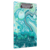 青、ターコイズの海の波と泡 クリップボード (右)