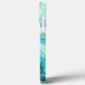 青、ターコイズの海の波と泡 Case-Mate iPhoneケース (裏面 / 左)