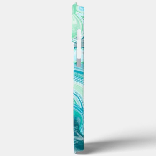 青、ターコイズの海の波と泡 Case-Mate iPhoneケース (裏面 / 左)