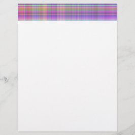 青、ターコイズ、ピンク、黄、緑のマドラスの格子縞