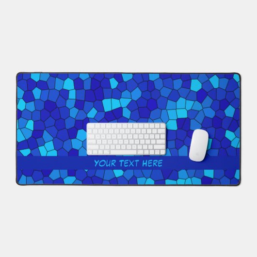 青 デスクマット (キーボード&マウス)
