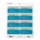 青 – ナチュラルシリーズ ラベル (フルシート)