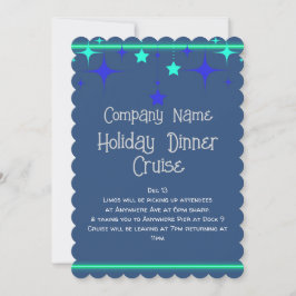 青(ハイライトティール（緑がかった色）) 招待状