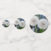 青，バターカップ，植物，タンポポ，草原，白 コンフェッティ (裏面)