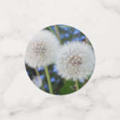 青，バターカップ，植物，タンポポ，草原，白 コンフェッティ (スモール正面)