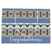 青(パターカラフルン) ラージペーパーバッグ (裏面)