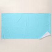 青 ビーチタオル (正面)