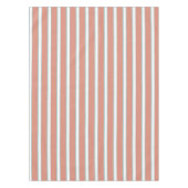 青、ピンク、白のストライプパターン テーブルクロス (正面)