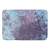 青、ピンク、紫の大理石抽象芸術 バスマット (正面)