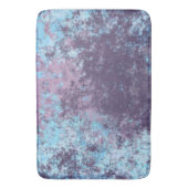 青、ピンク、紫の大理石抽象芸術 バスマット (正面縦)