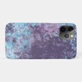 青、ピンク、紫の大理石抽象芸術 Case-Mate iPhoneケース (裏面(横))