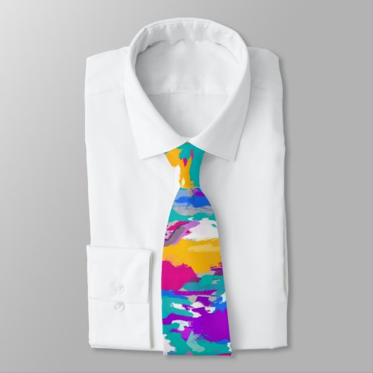 青、ピンク、紫 ネクタイ (タイ)