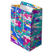 青、ピンク、黄 ミディアムペーパーバッグ (裏面アングル)