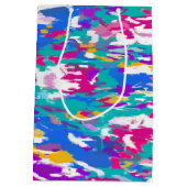 青、ピンク、黄 ミディアムペーパーバッグ (裏面)