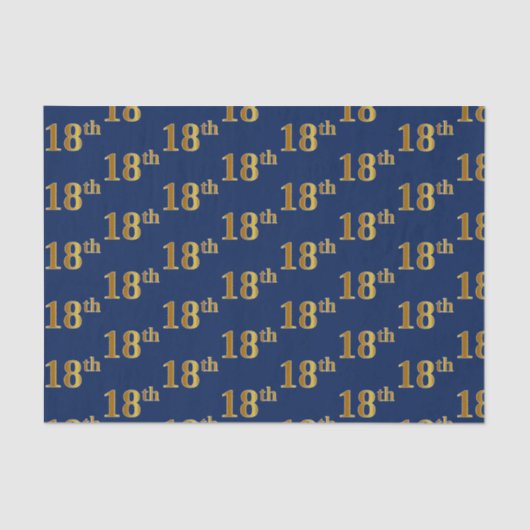 青、フェイク金ゴールド18番目(18番目)のイベント 薄葉紙 (正面)