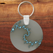 青 – フラクタル キーホルダー (正面)