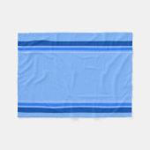 青 フリースブランケット (正面(横))