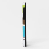 青、ブラウンおよび緑のモノグラムのiPhone 5の箱 Case-Mate iPhoneケース (裏面/左)
