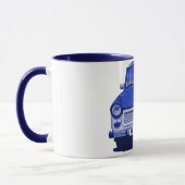 青、ベルリンのTrabant車 マグカップ (左)