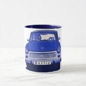 青、ベルリンのTrabant車 マグカップ (中央)